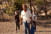 Jacob Lofland, Matthew McConaughey and Tye Sheridan in "Mud."