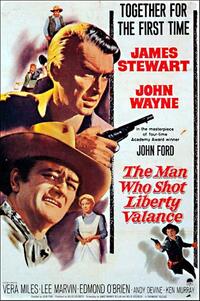 Poster art for "The Man Who Shot Liberty Vallance."