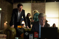 Dan Stevens as Ian Katz and Benedict Cumberbatch as Julian Assange in "The Fifth Estate."