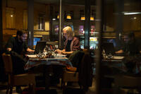 Daniel Bruhl as Daniel Domscheit-Berg and Benedict Cumberbatch as Julian Assange in "The Fifth Estate."