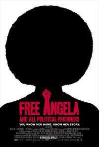 Poster art for "Free Angela and All Political Prisoners."