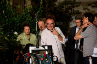 Director Danny Boyle on the set of "Trance."