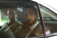 Kiefer Sutherland as Jim Cross and Riz Ahmed as Changez Khan in "The Reluctant Fundamentalist."