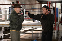 Alan Arkin as Louis "Lightning" Conlon and Sylvester Stallone as Henry "Razor" Sharp in "Grudge Match."