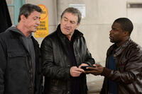 Sylvester Stallone as Henry "Razor" Sharp, Robert De Niro as Billy "The Kid" Mcdonnen and Kevin Hart as Dante Slate Jr., in "Grudge Match."