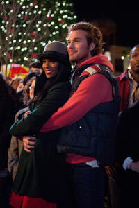 Tika Sumpter as Lacey and Eric Lively as Conner in "Tyler Perry's A Madea Christmas."