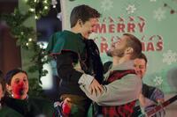 Noah Urrea as Bailey and Chad Michael Murray as Tanner in "Tyler Perry's A Madea Christmas."