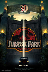 Poster art for "Jurassic Park: An IMAX 3D Experience."