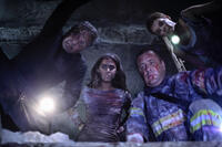 Patricio Strahovsky, Lorenza Izzo, Marcial Tangle and Andrea Osvart in "Aftershock."