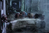 Andrea Osvart, Nicolas Martinez, Natasha Yarovenko and Lorenza Izzo in "Aftershock."