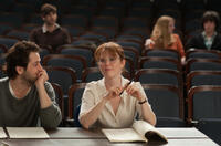 Michael Angarano as Jason Sherwood and Julianne Moore as Linda Sinclare in "The English Teacher."
