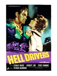Poster art for "Hell Drivers."