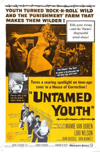 Poster art for "Untamed Youth."