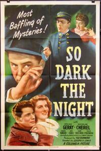 Poster art for "So Dark the Night."