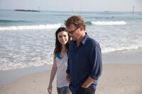 Lily Collins as Samantha Borgens and Greg Kinnear as Bill Borgens in "Stuck in Love."