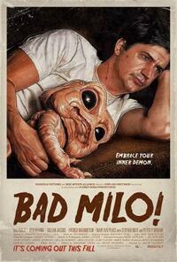 Poster art for "Bad Milo!"