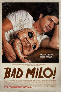 Poster art for "Bad Milo!"