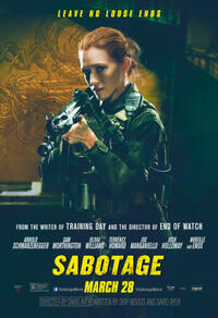 Character poster for "Sabotage."