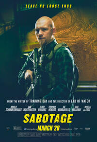 Character poster for "Sabotage."