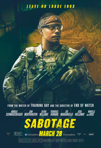 Character poster for "Sabotage."