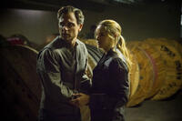 Tony Goldwyn and Shailene Woodley in "Divergent."