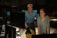 Paul Bettany as Max Waters and Rebecca Hall as Evelyn Caster in "Transcendence."