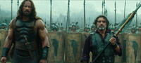 Dwayne Johnson as Hercules and Ian McShane as Amphiaraus in "Hercules."