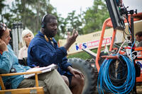 Director Steve McQueen on the set of "Twelve Years a Slave."
