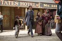 Chiwetel Ejiofor as Solomon Northup and Quvenzhane Wallis as Margaret Northup in "Twelve Years a Slave."