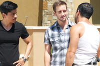 Jeremy Ray Valdez, Will Rothhaar and Walter Perez in "Mission Park."