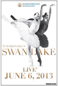 Poster art for "Swan Lake Mariinsky Live 2D."