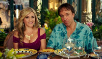 Jessica Lowe as Ginger and Kevin Nealon as Eddy in "Blended."