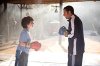 Braxton Beckham as Brendan and Adam Sandler as Jim in "Blended."