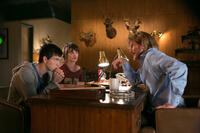 Nick Braun, Mackenzie Davis and Denis Leary in "Freaks of Nature."