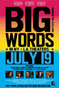 Poster art for "Big Words."