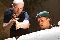 Director Marc Forster and Daniella Kertesz on the set of "World War Z."