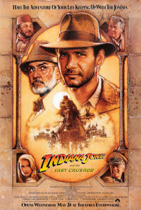 Poster art for "Indiana Jones and The Last Crusade."