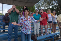 Nia Vardalos, Jami Gertz, Richard Kind, Kerri Kenney-Silver and Gina Gershon in "Dealin' With Idiots."