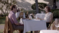 Joaquin Phoenix as Theodore and Rooney Mara as Catherine in "Her."