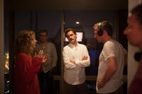 Amy Adams, Joaquin Phoenix and director Spike Jonze on the set of "Her."
