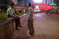 Joaquin Phoenix and director Spike Jonze on the set of "Her."
