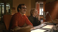 Joaquin Phoenix as Theodore and Amy Adams as Amy in "Her."