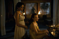 Jessica Lucas as Ariadne and Emily Browning as Cassia in "Pompeii."