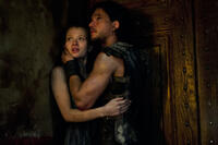 Kit Harington as Milo and Emily Browning as Cassia in "Pompeii."