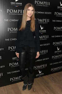 Ashley Haas at the New York premiere of "Pompeii."