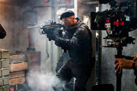 Dolph Lundgren and Jason Statham on the set of "The Expendables 3."