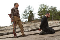Robert De Niro as Benjamin Ford and John Travolta as Emil Kovac in "Killing Season."