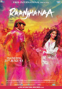Poster art for "Raanjhanaa." 