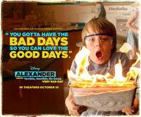 Character poster for "Alexander and the Terrible, Horrible, No Good, Very Bad Day."