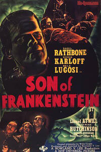 Poster art for "Son of Frankenstein."